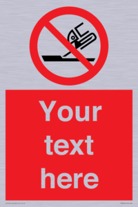 Custom prohibition Do not use for face grinding